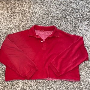 Red Brandy Melville crop top